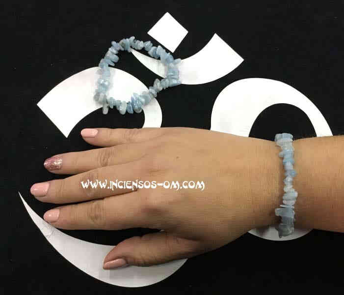 Pulsera chip Aguamarina